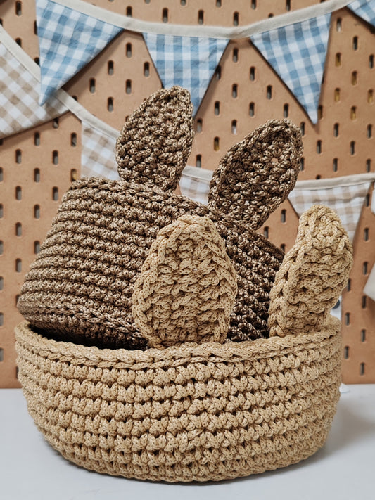 Crochet Bunny Basket