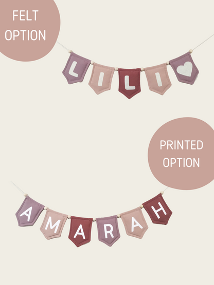 Name Bunting (SPRING SET) - JAN 2025 DELIVERY